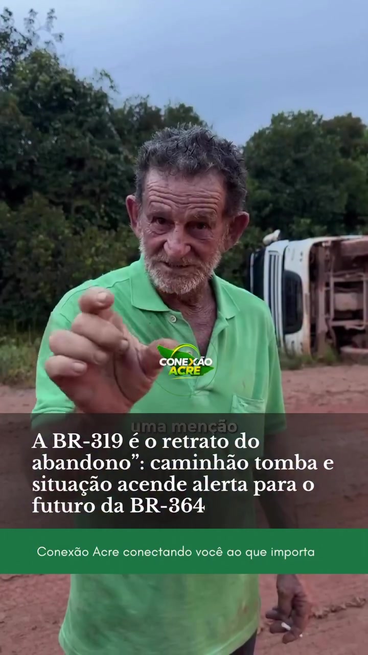 "A BR-319 é o retrato do abandono": caminhão tomba e situação acende alerta para o futuro da BR-364