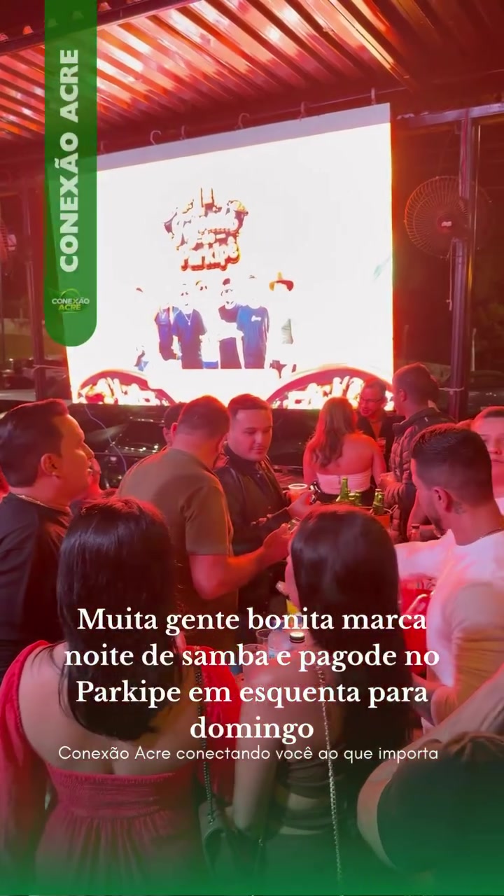 Muita gente bonita marca noite de samba e pagode no Parkipê em esquenta para domingo