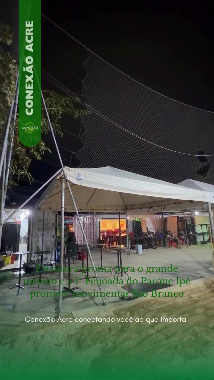 Estrutura pronta para o grande torneio e a 1ª Feijoada do Parque Ipê promete movimentar Rio Branco