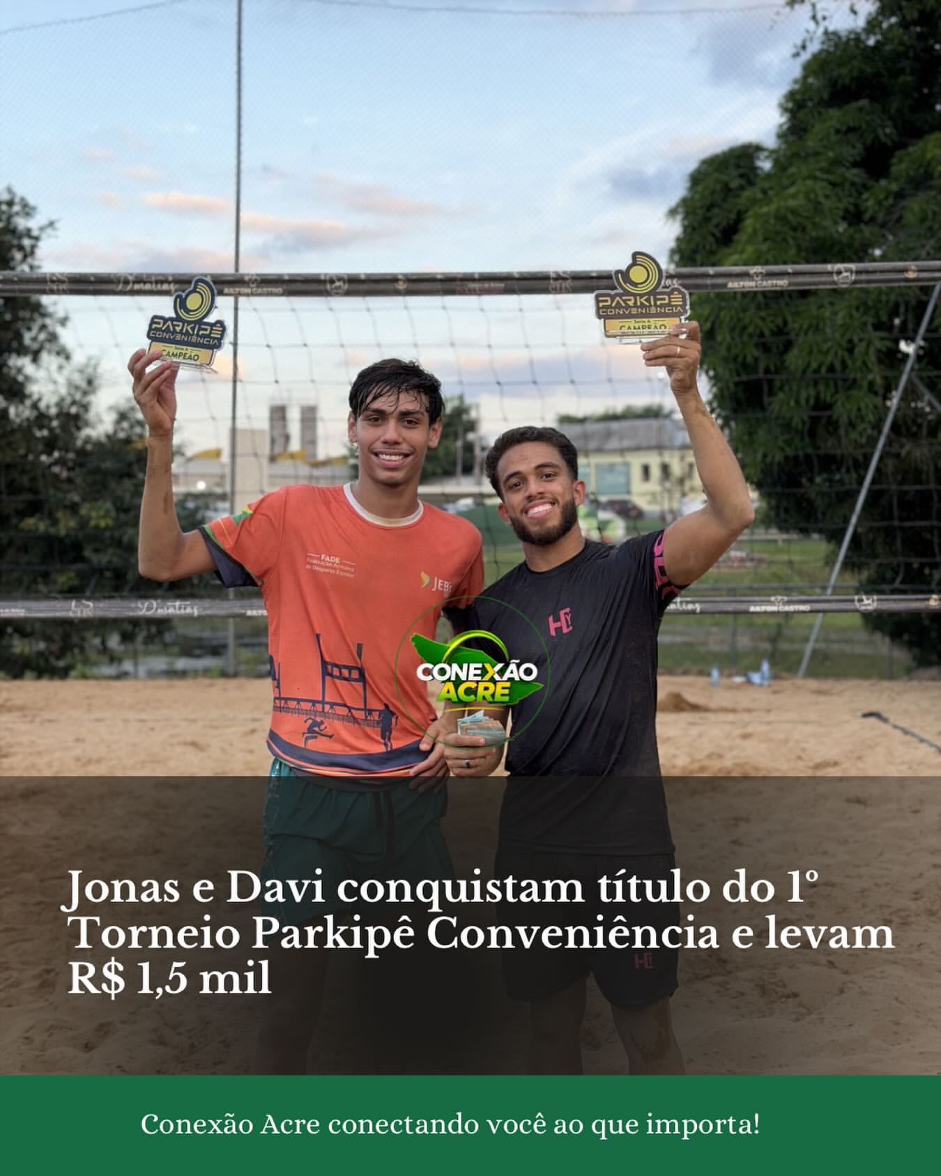 Jonas e Davi conquistam título do 1º Torneio Parkipê Conveniência e levam R$ 1,5 mil