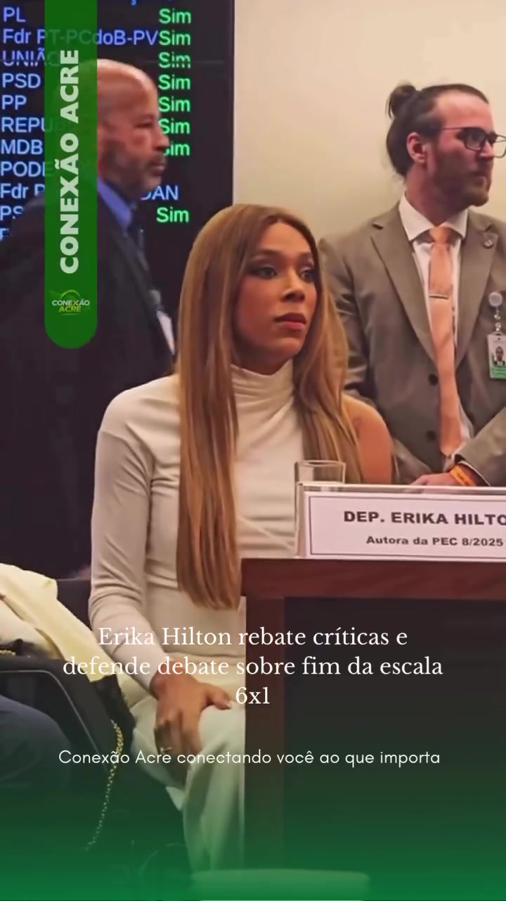 Erika Hilton rebate críticas e defende debate sobre fim da escala 6x1
