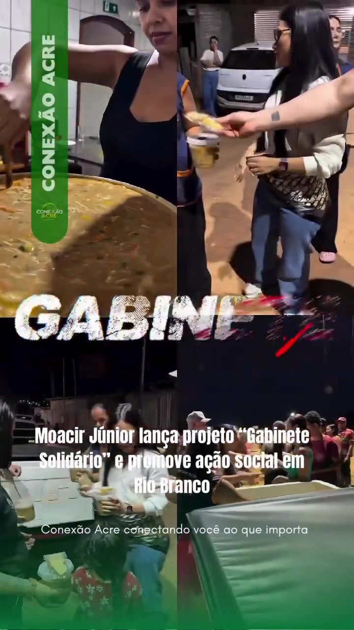 Moacir Júnior lança projeto "Gabinete Solidário" e promove ação social em Rio Branco