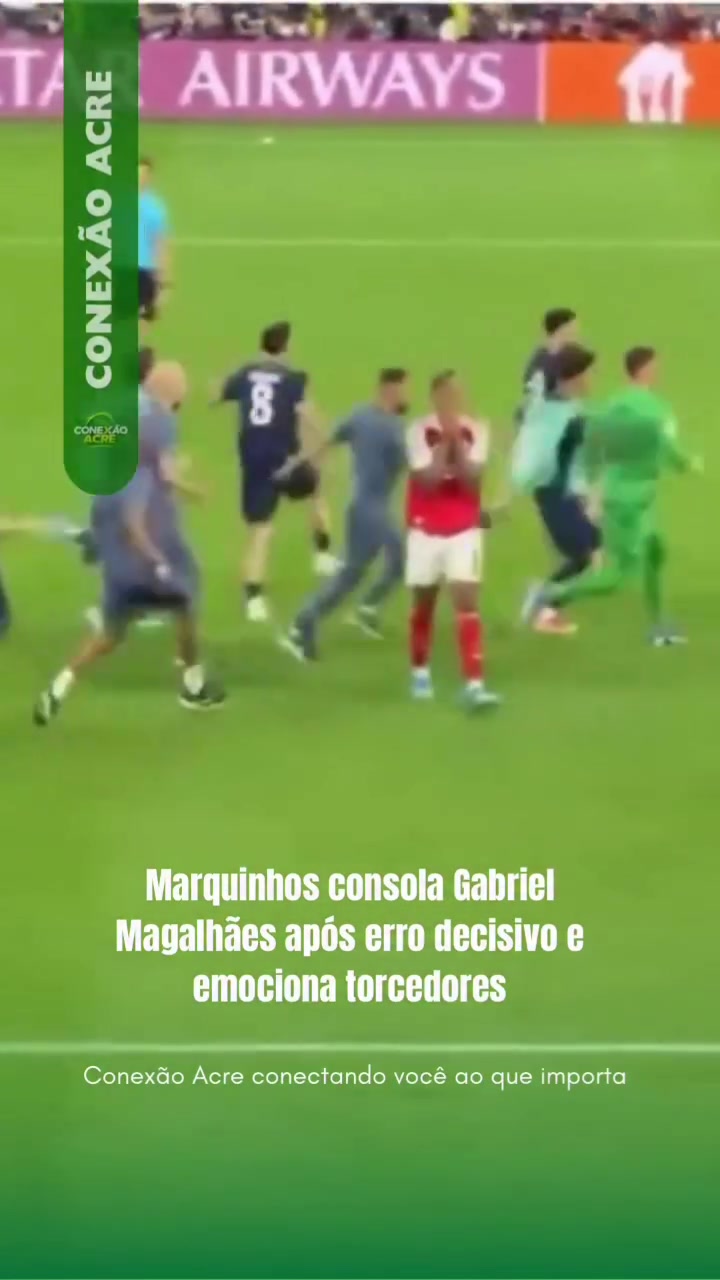 Marquinhos consola Gabriel Magalhães após erro decisivo e emociona torcedores