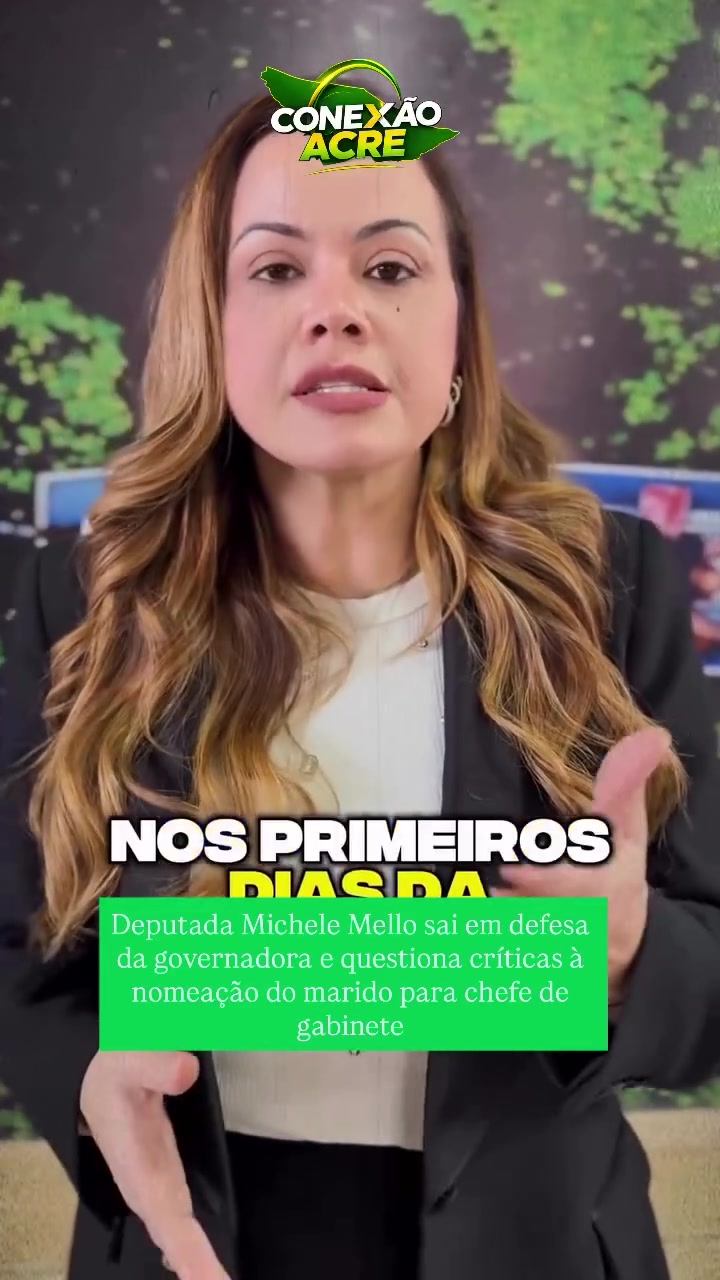Deputada Michele Mello sai em defesa da governadora e questiona críticas à nomeação do marido para chefe de gabinete