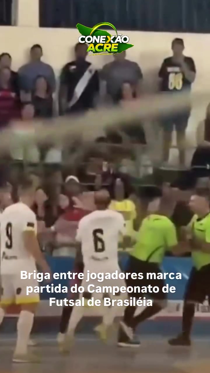 Briga entre jogadores marca partida do Campeonato de Futsal de Brasiléia