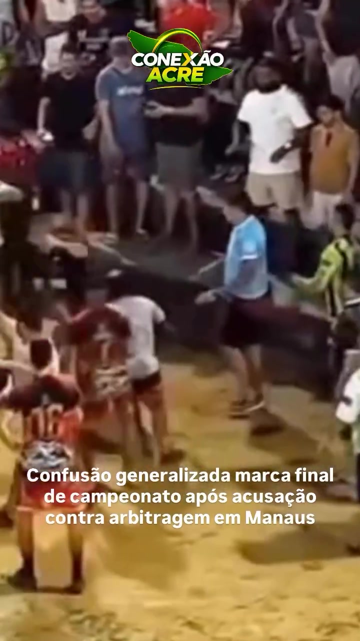 Confusão generalizada marca final de campeonato após acusação contra arbitragem em Manaus