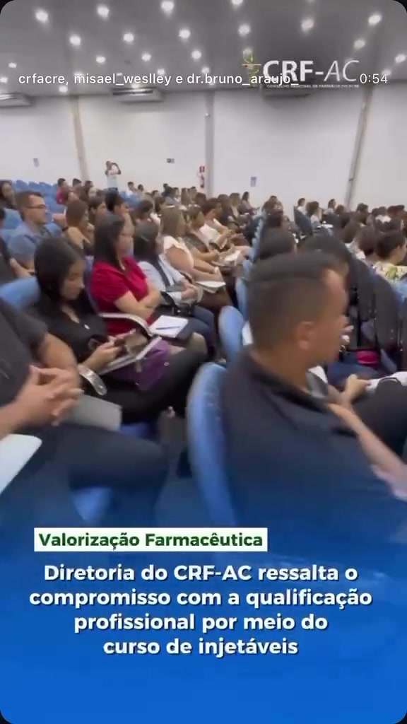 Diretoria do CRF-AC ressalta compromisso com qualificação profissional em curso de injetáveis