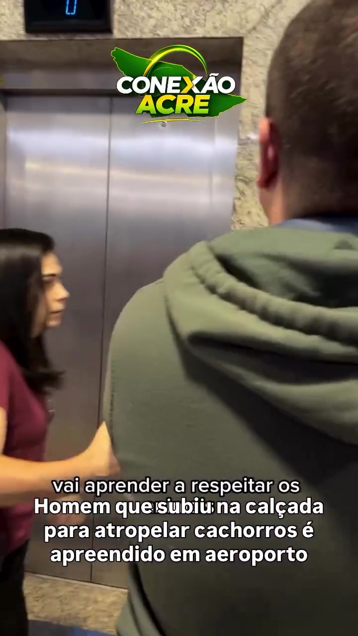 Homem que subiu na calçada para atropelar cachorros é apreendido em aeroporto