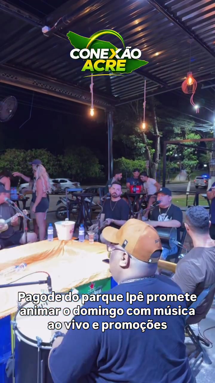 Pagode do Parque Ipê promete animar o domingo com música ao vivo e promoções