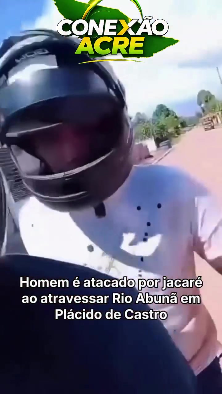 Homem é atacado por jacaré ao atravessar o Rio Abunã em Plácido de Castro